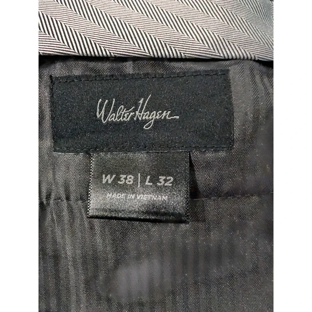 New Walter Hagen Golf Pants 38x32 PLain‎ Flat Front Comfort Stretch Waist Blue